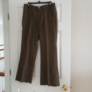 CAbi Wide Leg Linen Pant